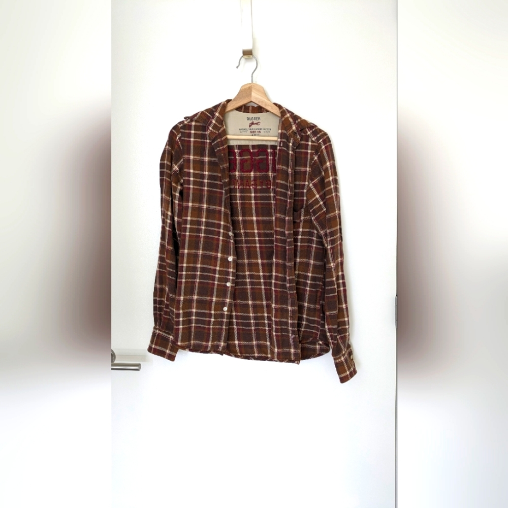 GANT Rugger Brown Flannel Vintage Cotton Button Up